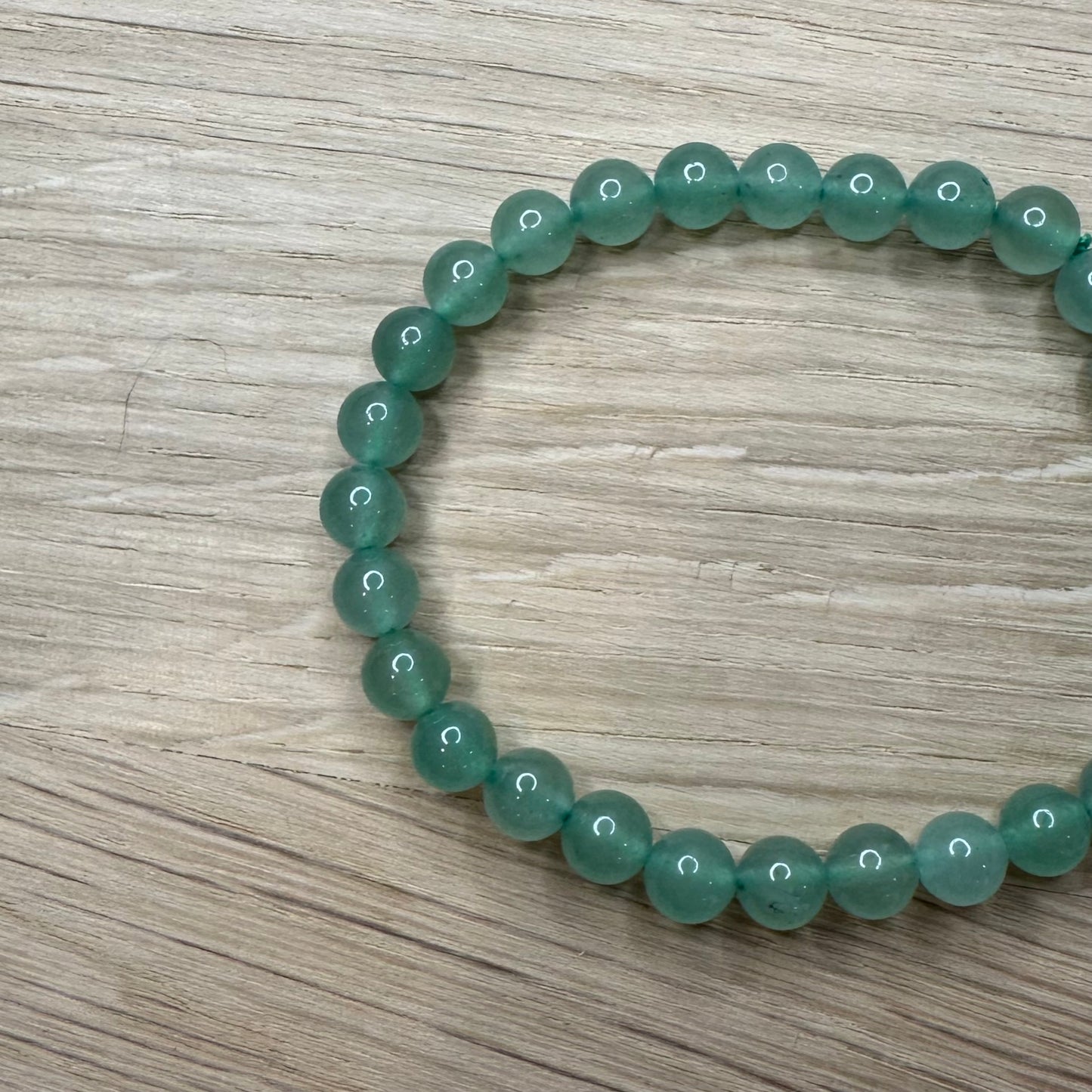 Grøn Aventurin - Armbånd 6mm
