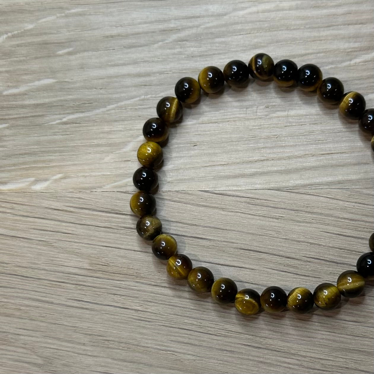 Tigerøje - Armbånd 6mm