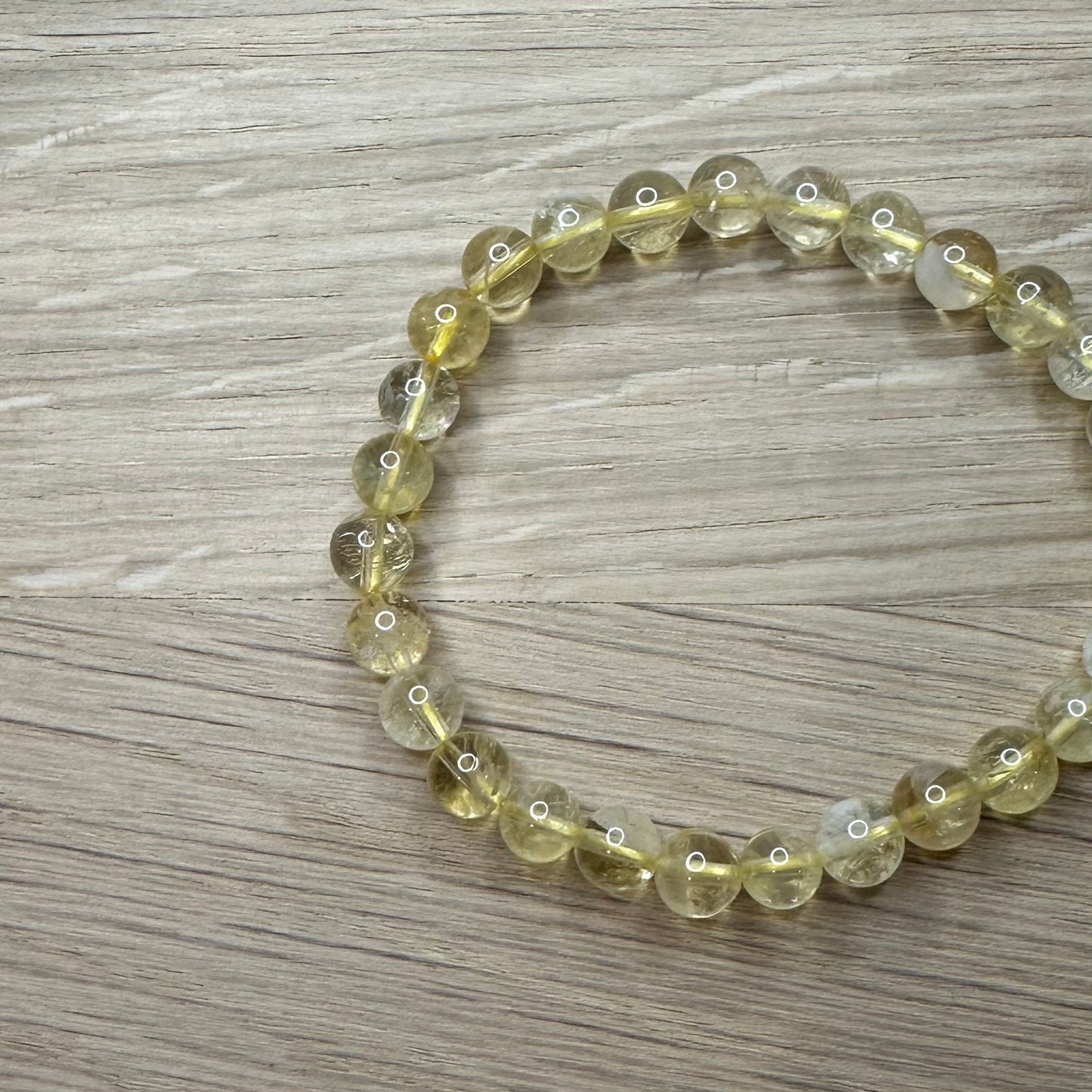 Citrin - Armbånd 6mm