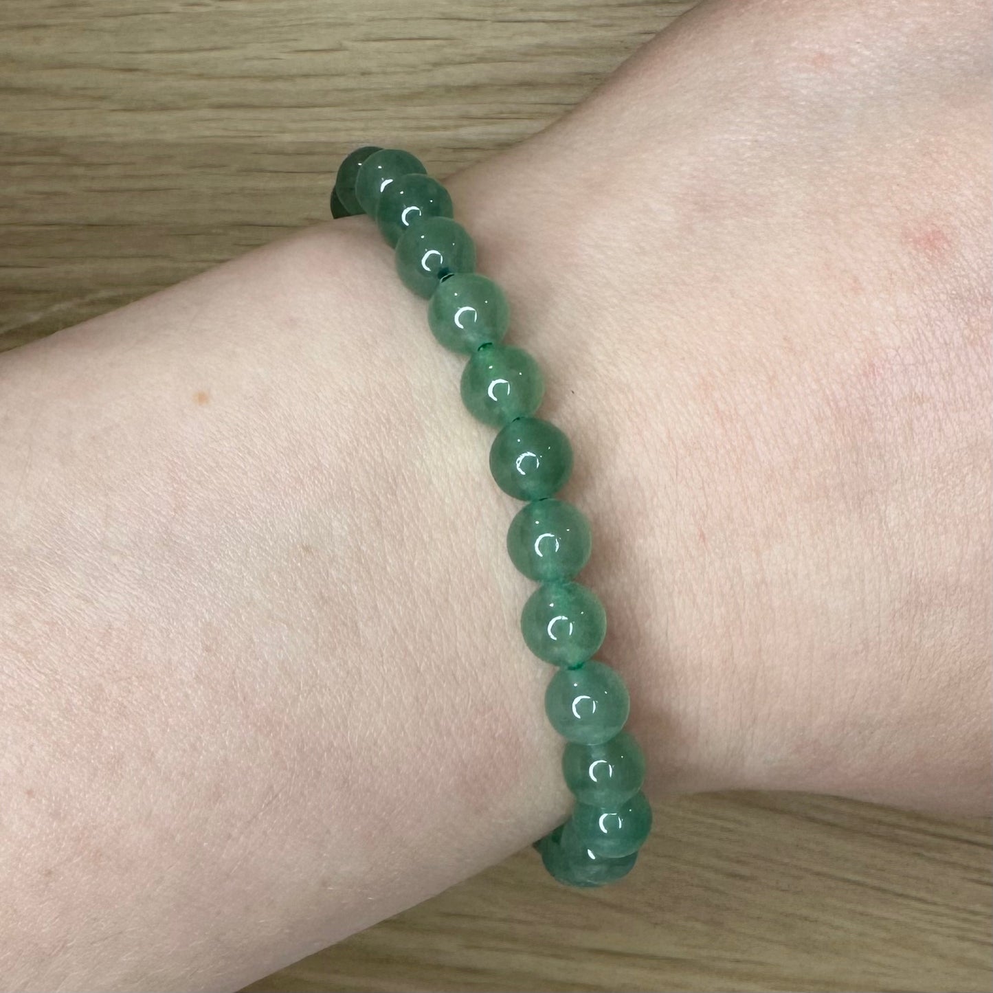Grøn Aventurin - Armbånd 6mm