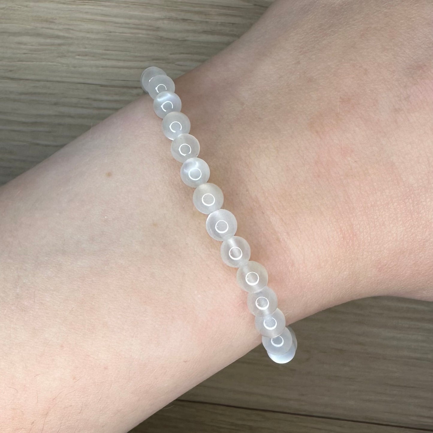 Månesten - Armbånd 6mm