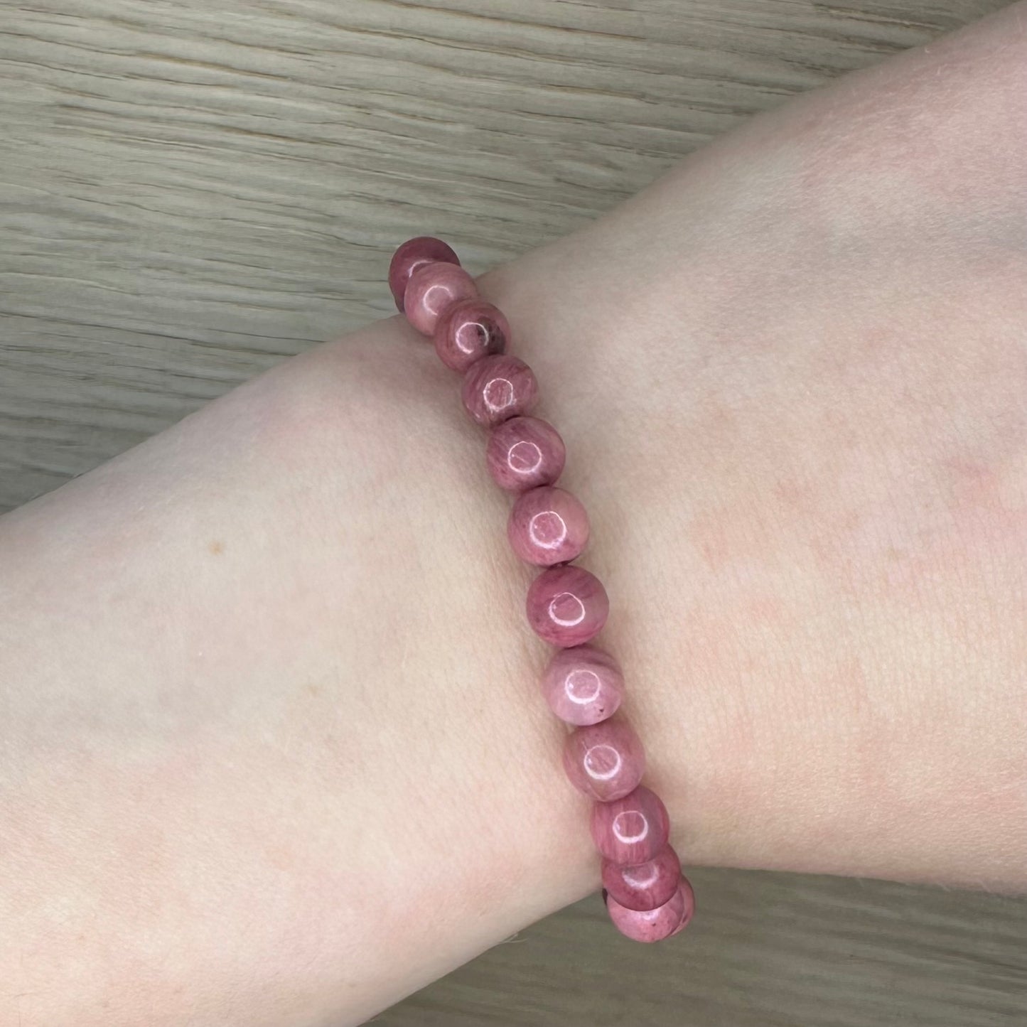 Rhodonit - Armbånd 6mm
