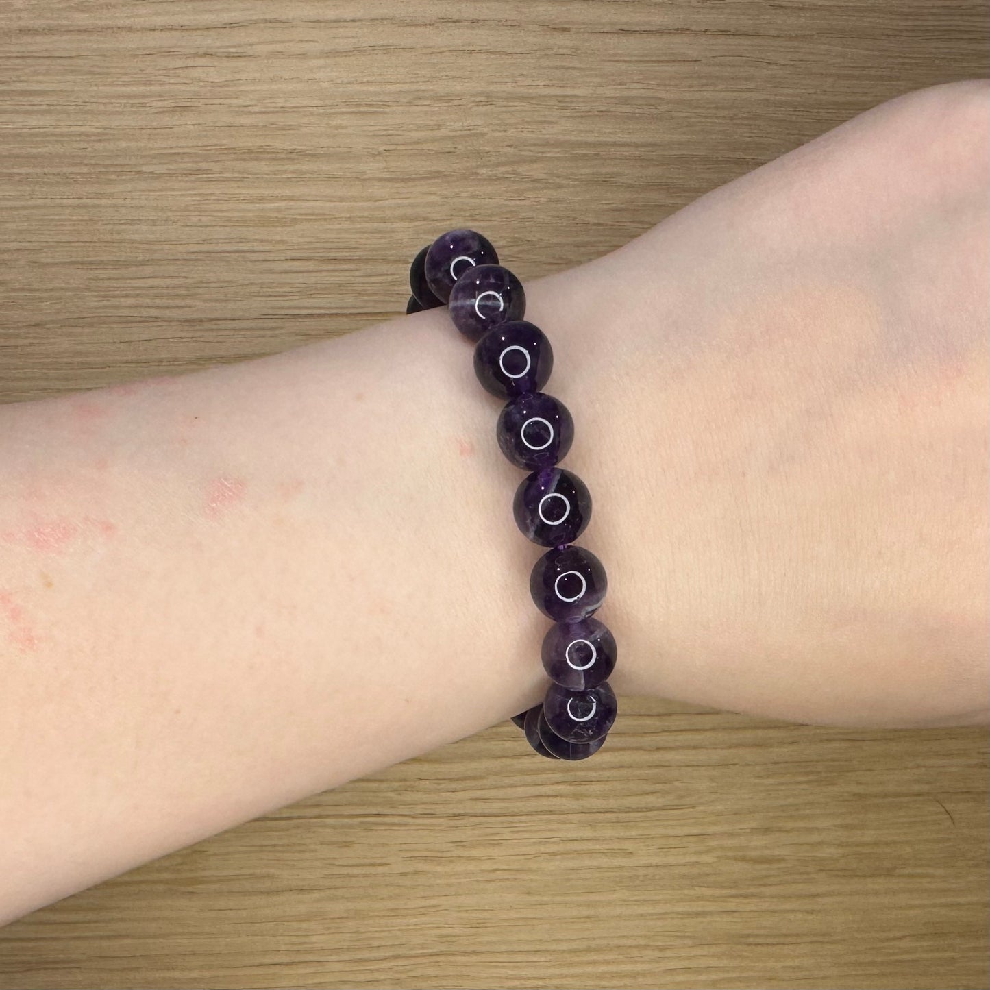 Ametyst - Armbånd 10mm