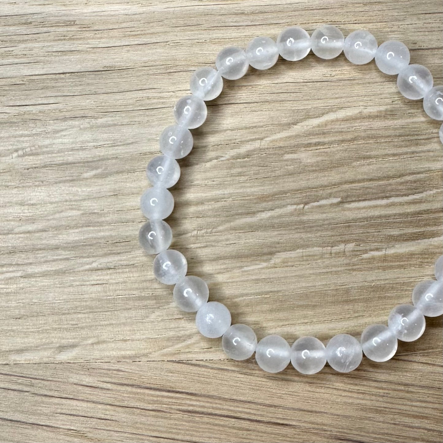 Selenit - Armbånd 6mm