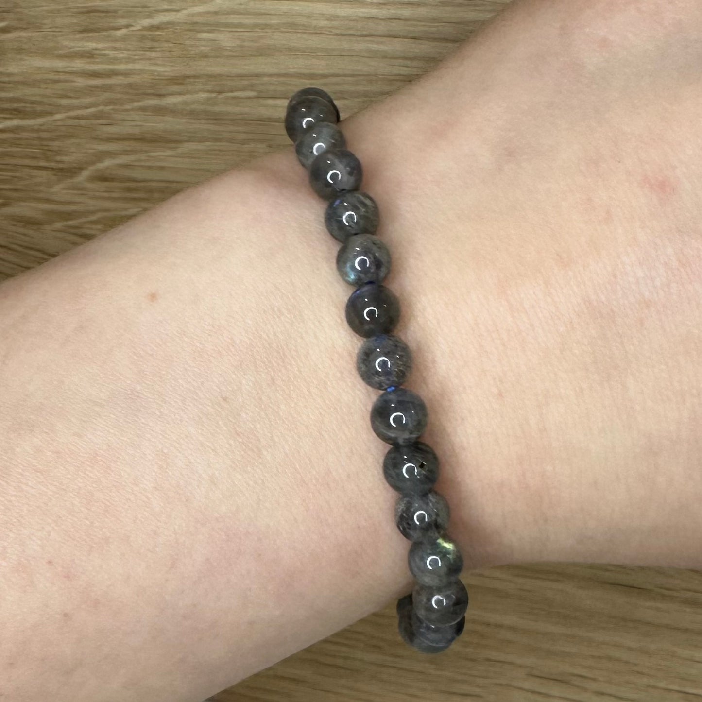 Labradorit - Armbånd 6mm