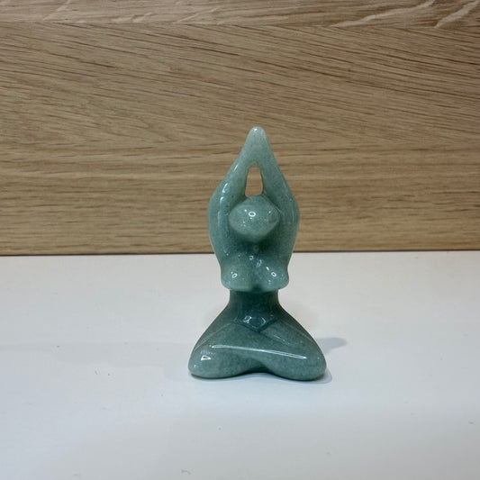 Grøn Aventurin - Meditationsfigur