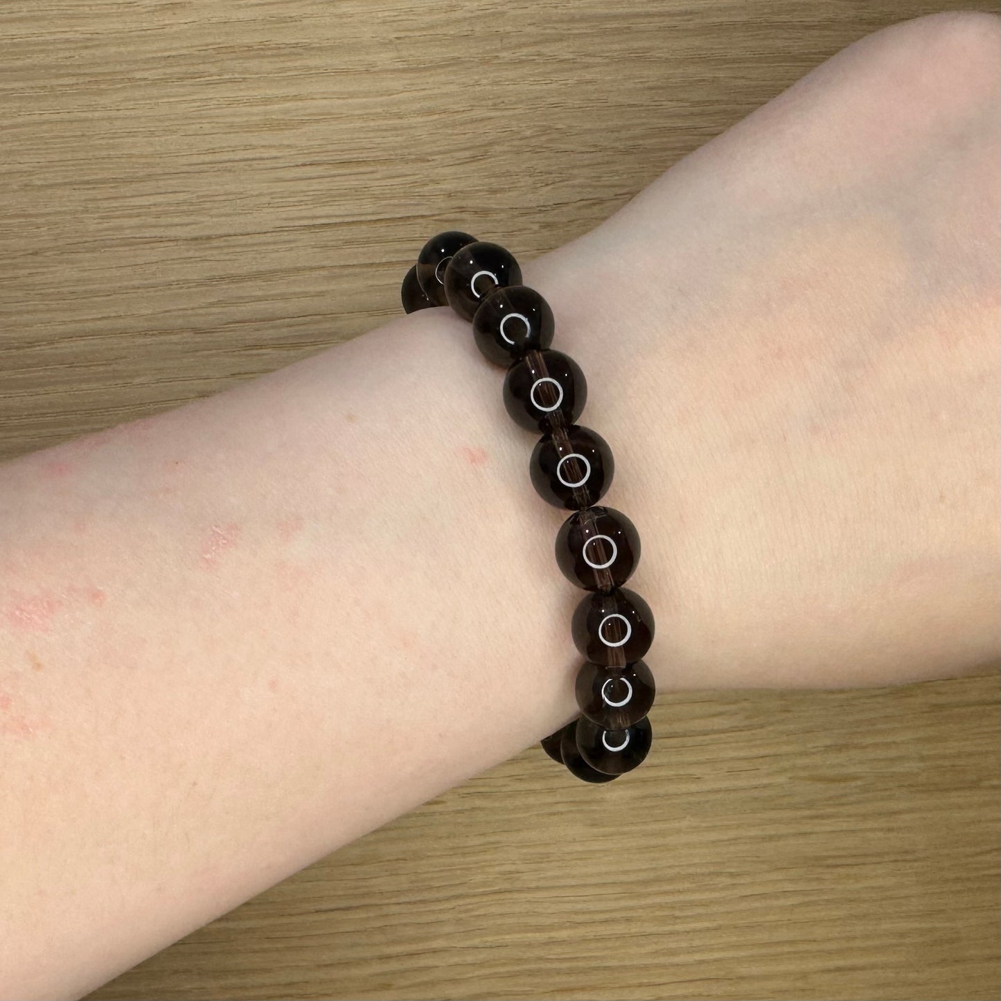 Røgkvarts - Armbånd 10mm
