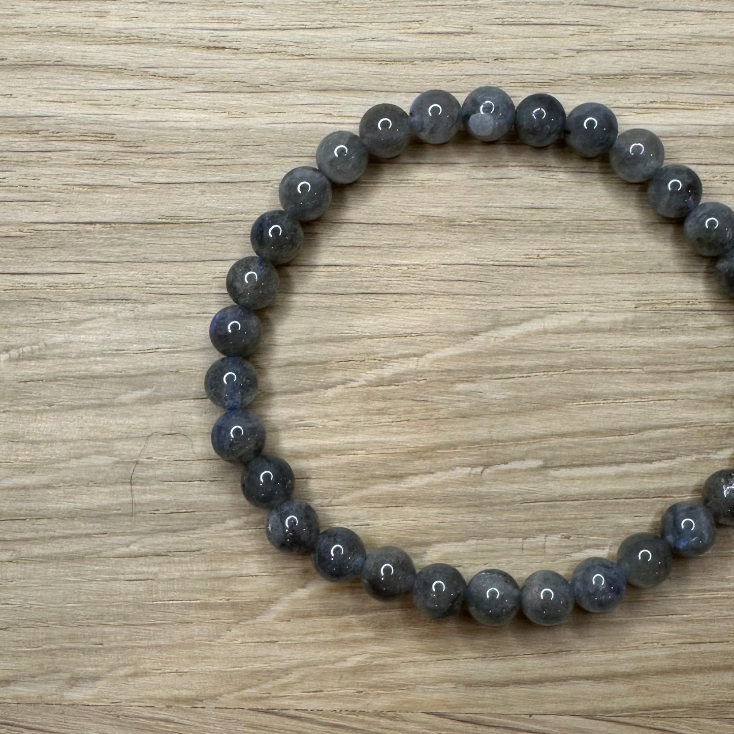 Labradorit - Armbånd 6mm