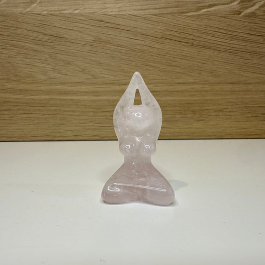 Rosa Kvarts - Meditationsfigur