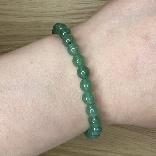 Grøn Aventurin - Armbånd 6mm