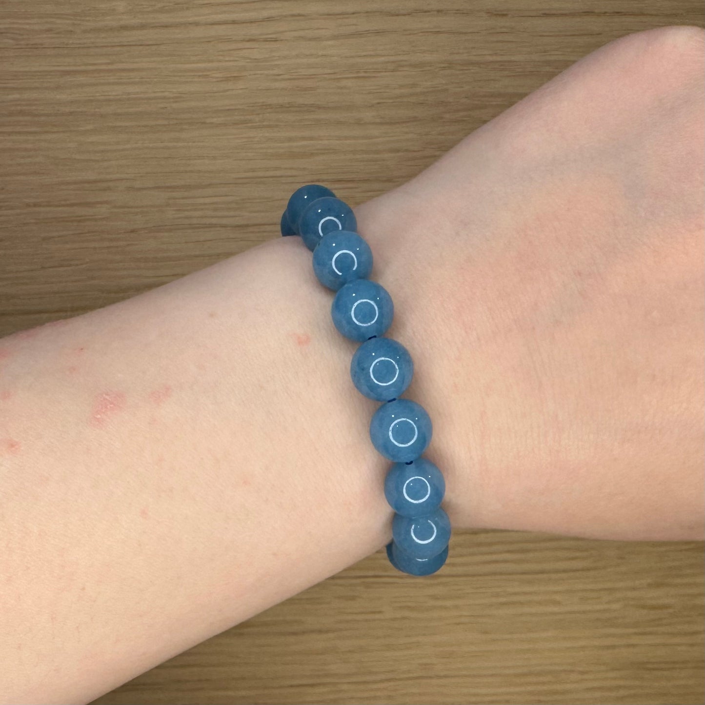 Blå Kvarts - Armbånd 10mm
