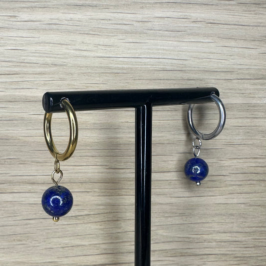 Hoops - Lapis Lazuli