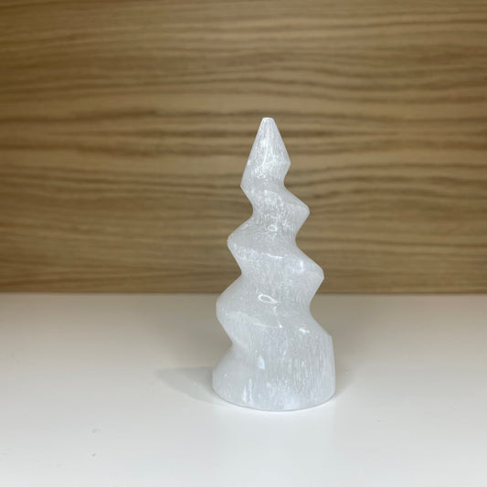 Selenit - Spiral Tårn 10cm